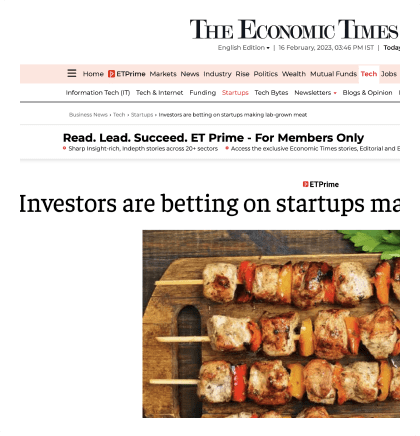Investors are betting on startups making lab-grown meat